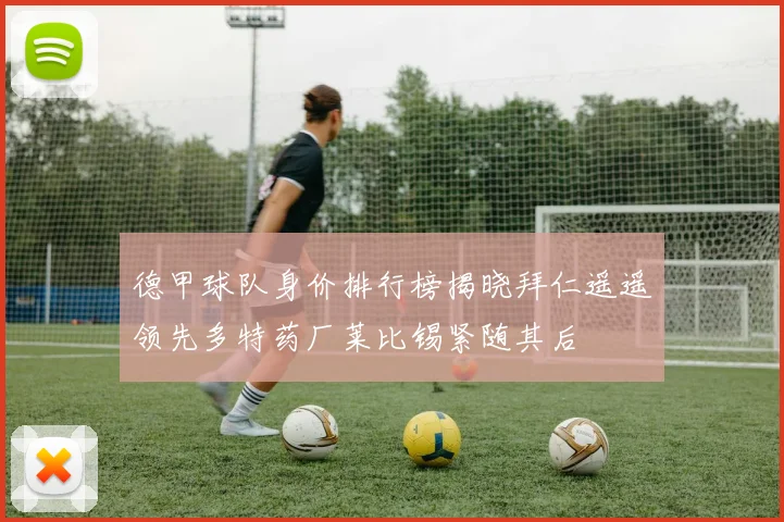 德甲球队身价排行榜揭晓拜仁遥遥领先多特药厂莱比锡紧随其后