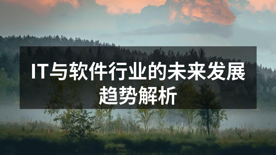 IT与软件行业的未来发展趋势解析