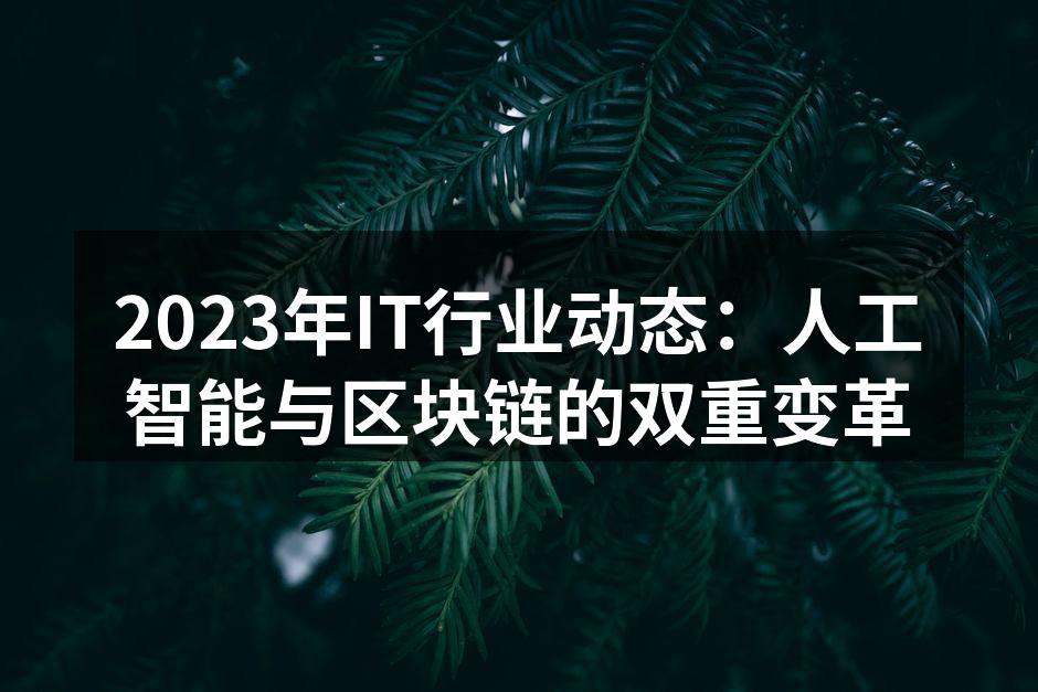 2023年IT行业动态:人工智能与区块链